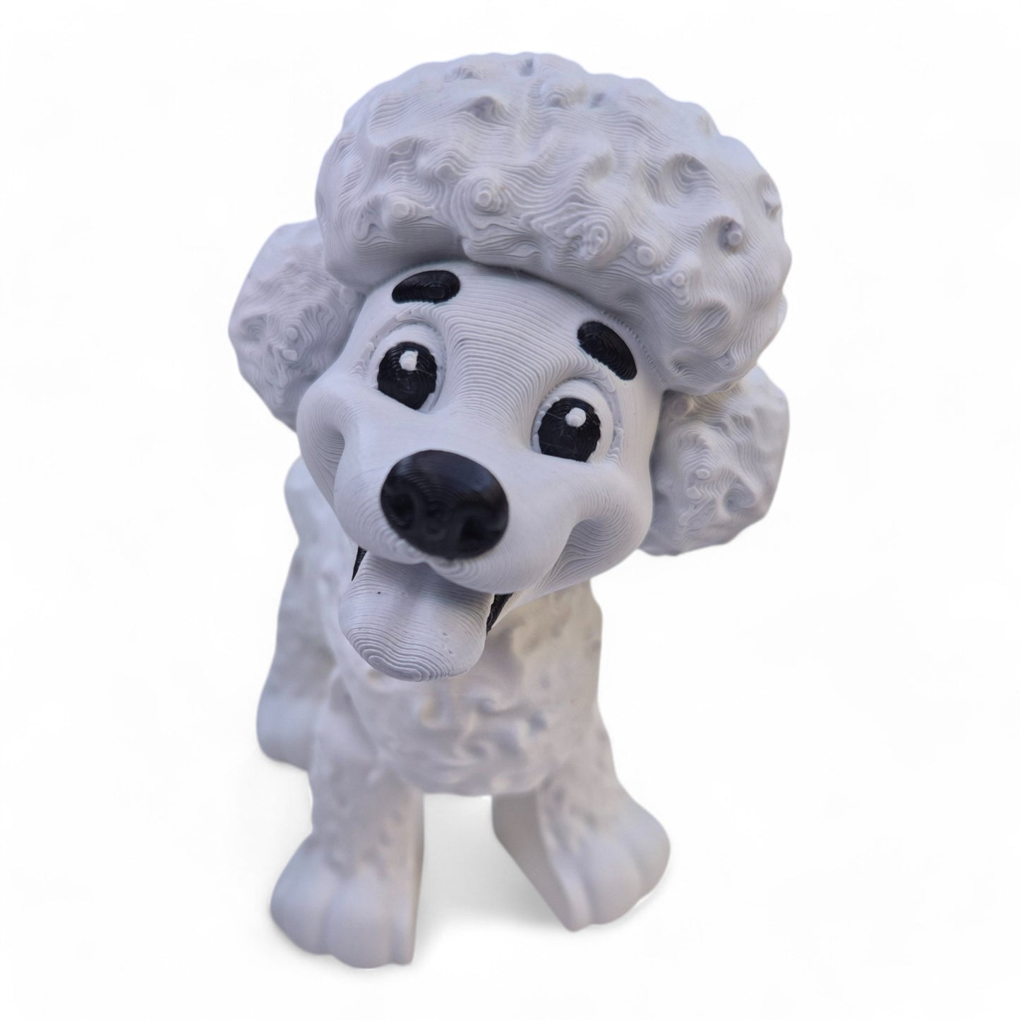 Hareketli Poodle Köpek Figürü