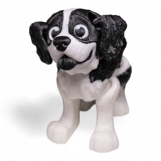 Hareketli Saint Bernard Köpek Figürü