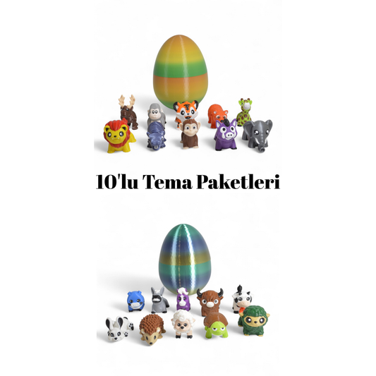 Cribbliz 10'lu Tema Paketleri - Hareketli Oyucak