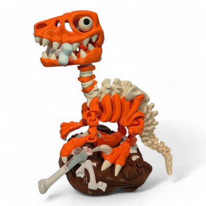 Raptor Dinozor İskelet Oyuncak - Standlı