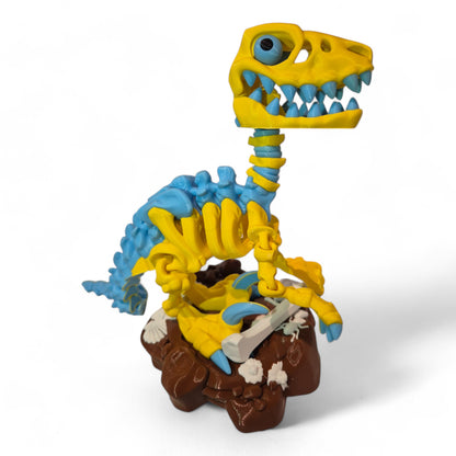 Raptor Dinozor İskelet Oyuncak - Standlı