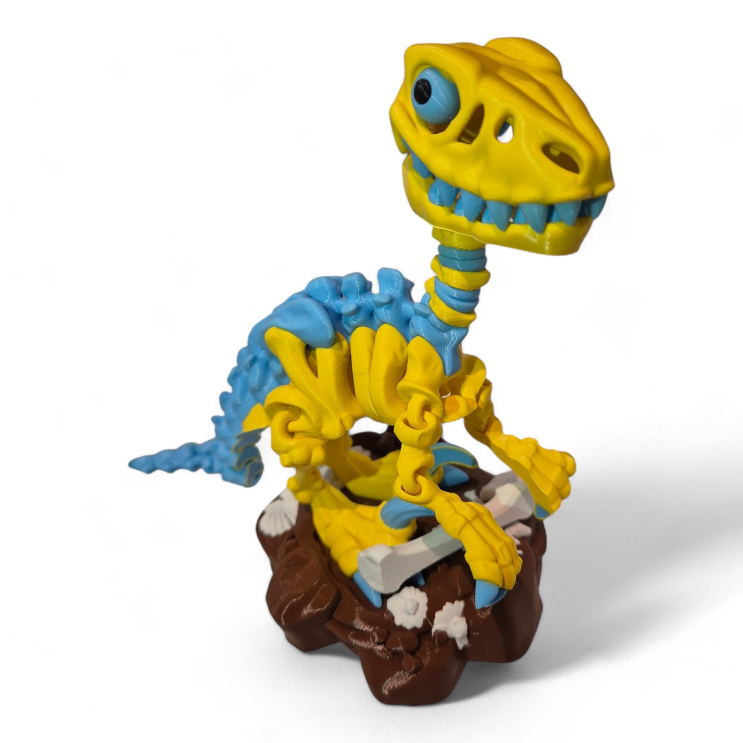 Raptor Dinozor İskelet Oyuncak - Standlı