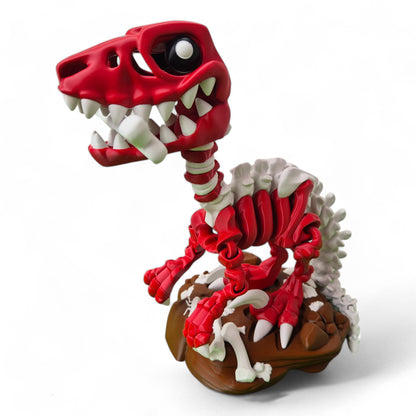 Raptor Dinozor İskelet Oyuncak - Standlı