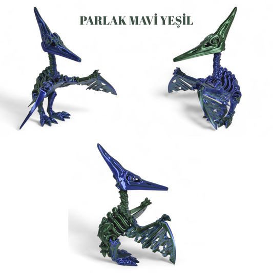 İskelet Pteranodon Dinozor - Hareketli Oyuncak