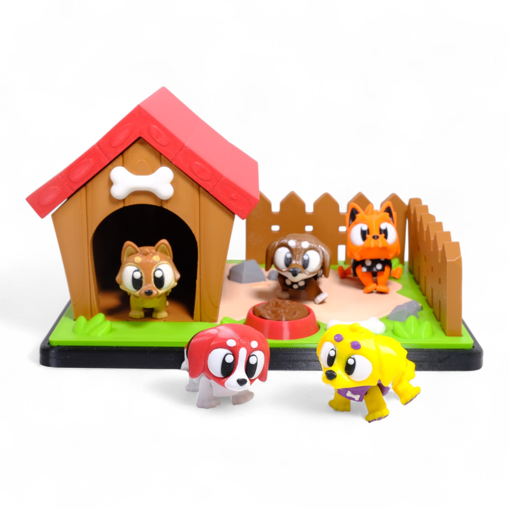 Bublinks Köpek Evi Teması - 5'li Köpek Seti