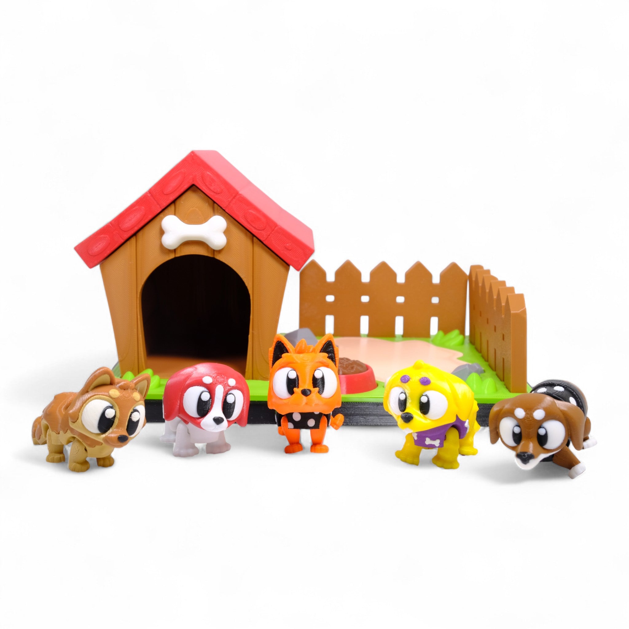 Bublinks Köpek Evi Teması - 5'li Köpek Seti