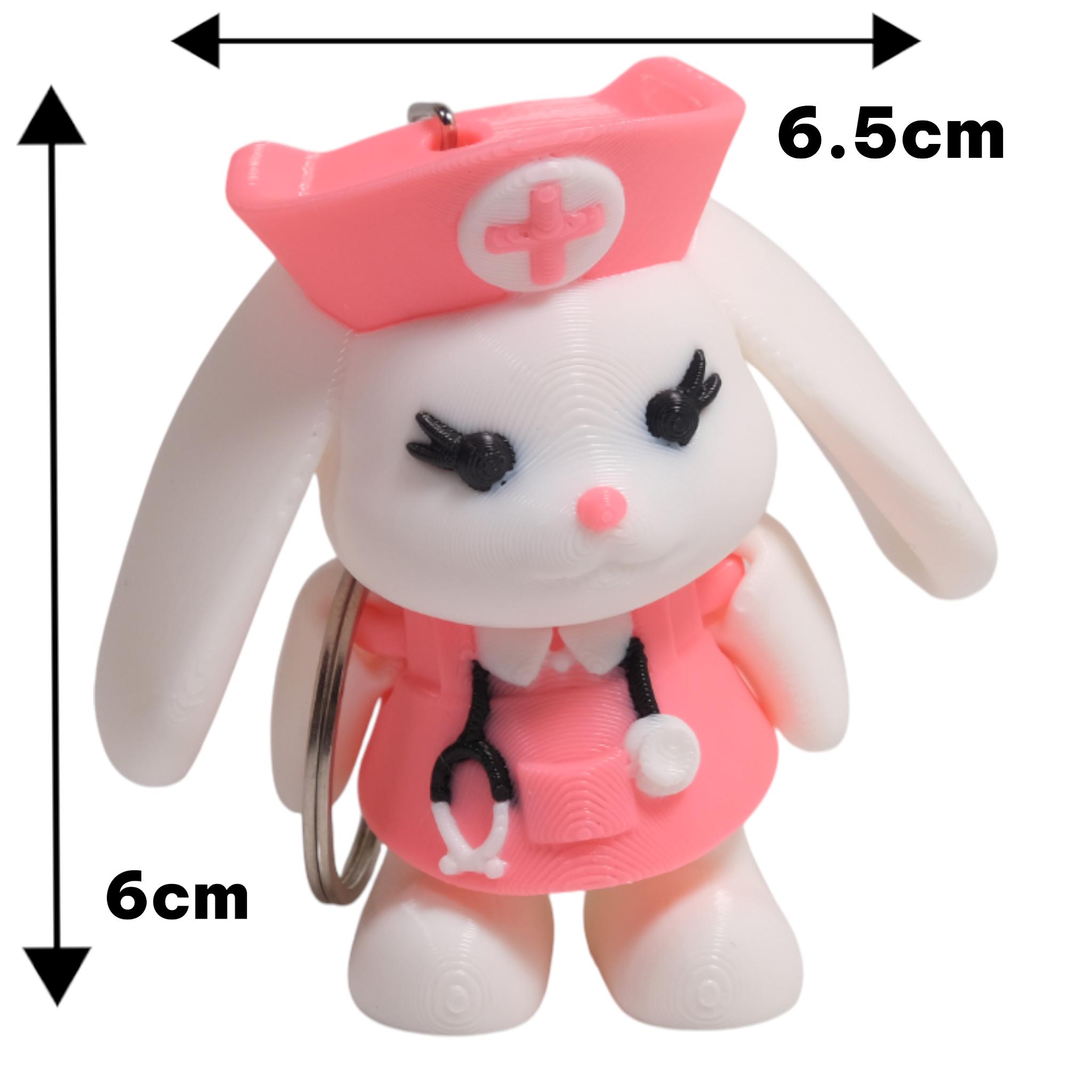 Hemşire Tavşan Anahtarlık