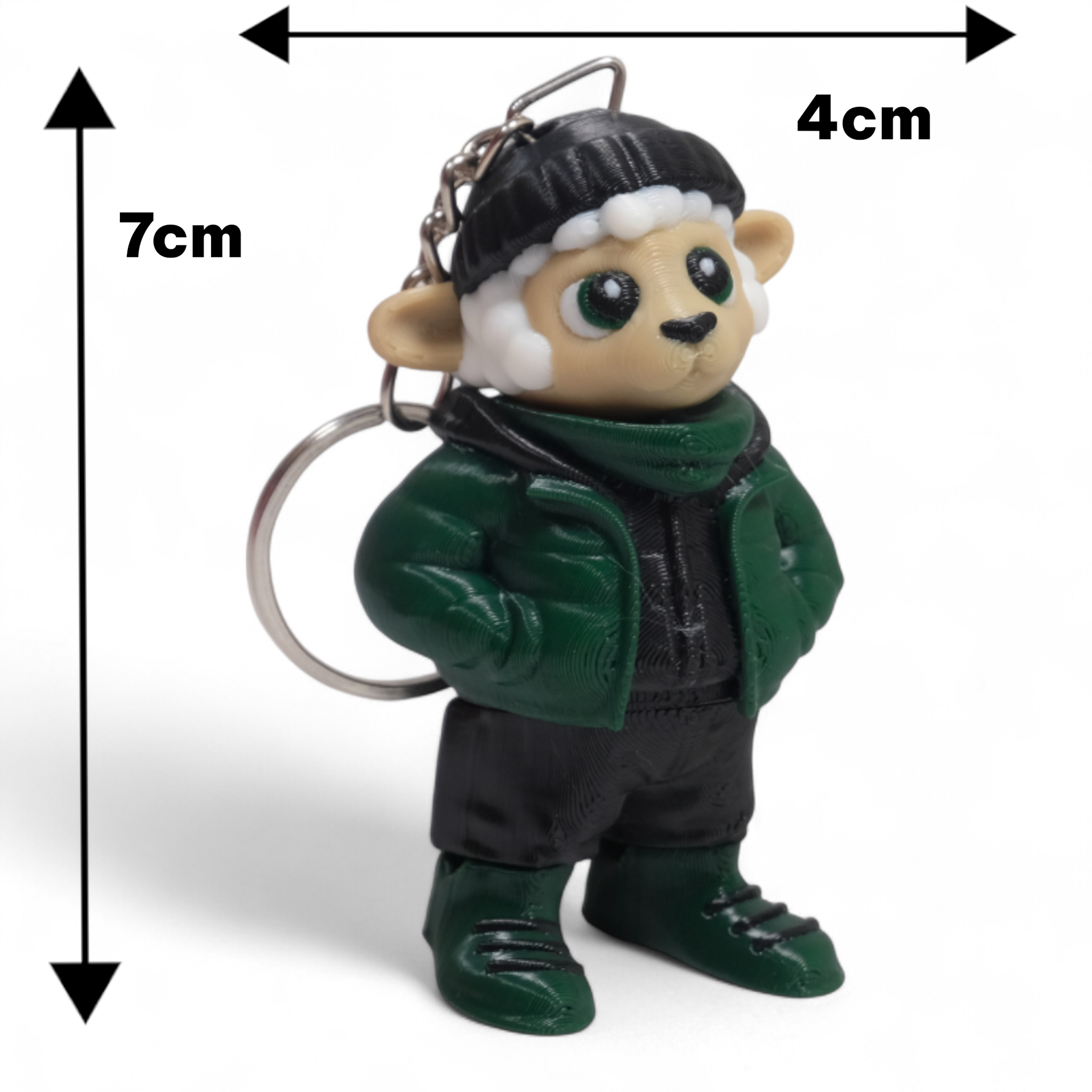 Kış Kıyafetli Koyun Anahtarlık