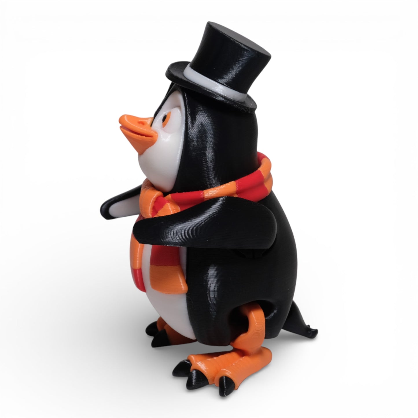Şapkalı Atkılı Penguen Figürü