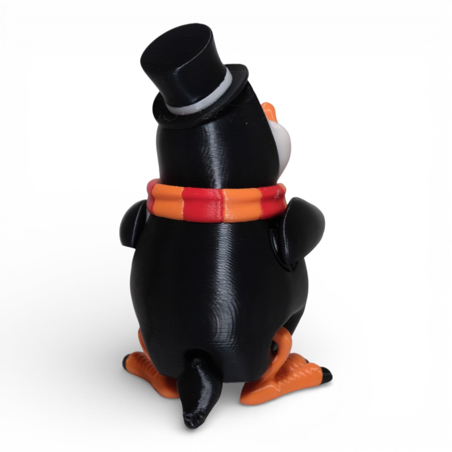 Şapkalı Atkılı Penguen Figürü