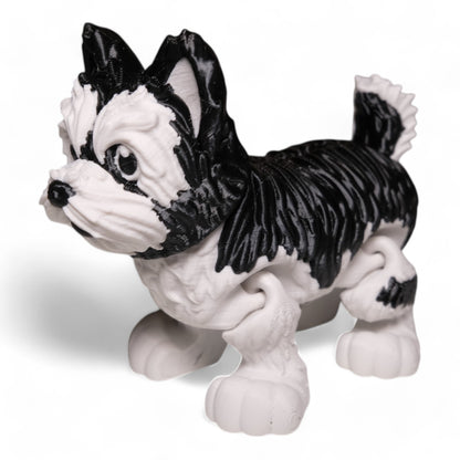 Hareketli Yorkshire Köpek Figürü