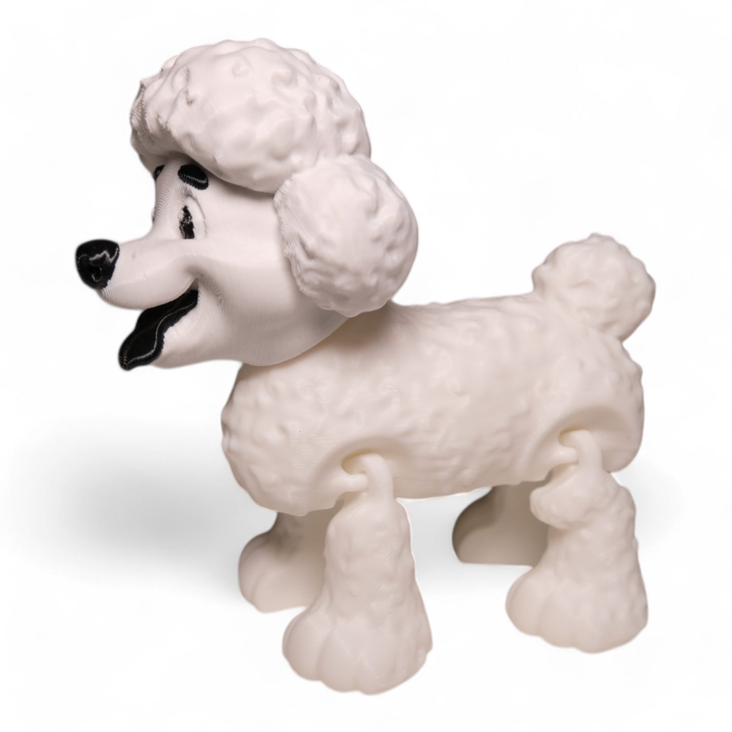 Hareketli Poodle Köpek Figürü
