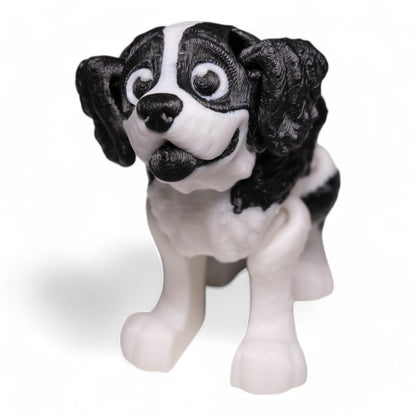 Hareketli Saint Bernard Köpek Figürü