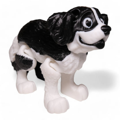 Hareketli Saint Bernard Köpek Figürü