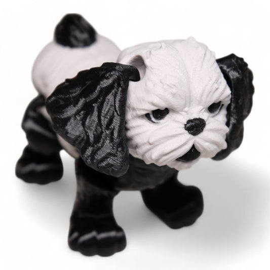 Hareketli Shih Tzu Köpek Figürü
