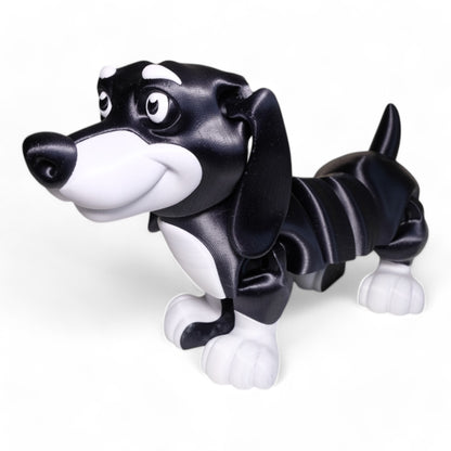Hareketli Dachshund Köpek Figürü