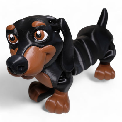 Hareketli Dachshund Köpek Figürü