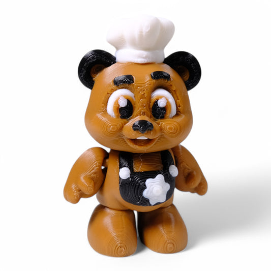 Hareketli Mini Şef Ayı Figürü