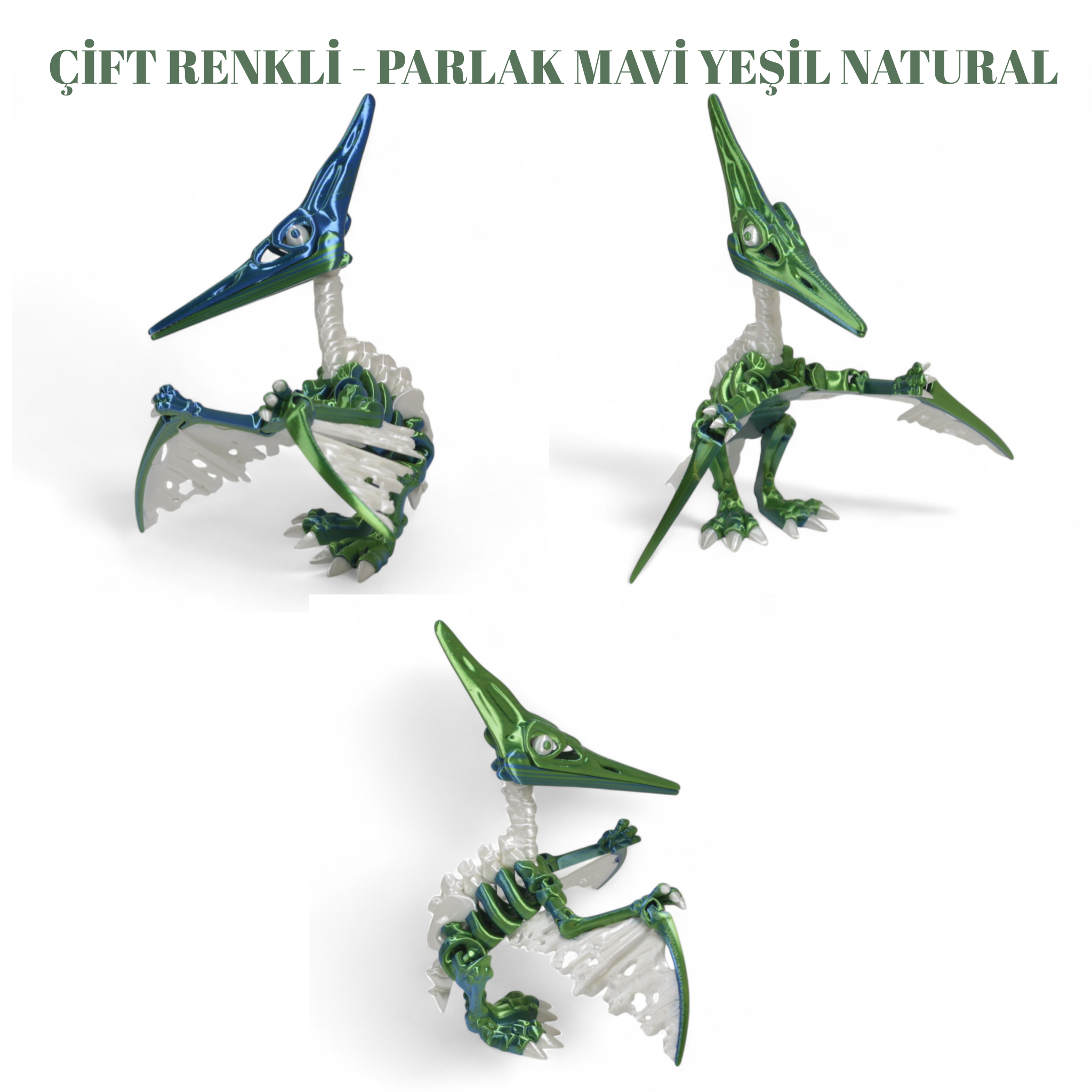 İskelet Pteranodon Figürü