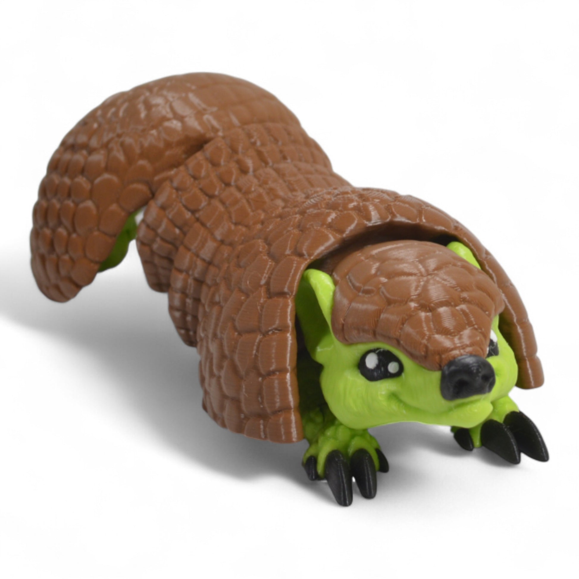 Bronty Armadillo figürü, çocuklar için hareketli ve eklemli 3D baskı oyuncak.