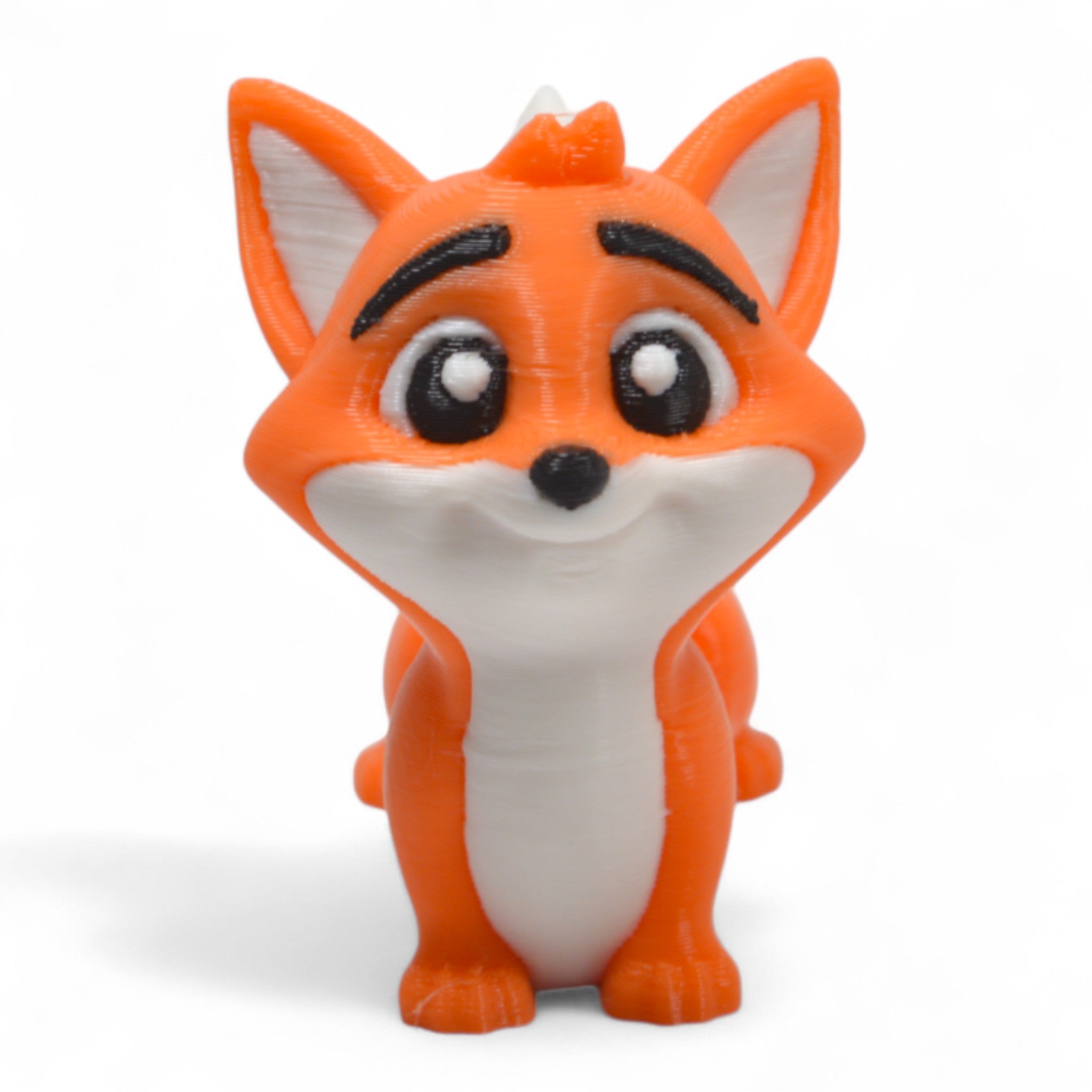 Önden bakış Cribbliz tilki figürü – kocaman gözleriyle çocukların ilgisini çeken sevimli oyuncak