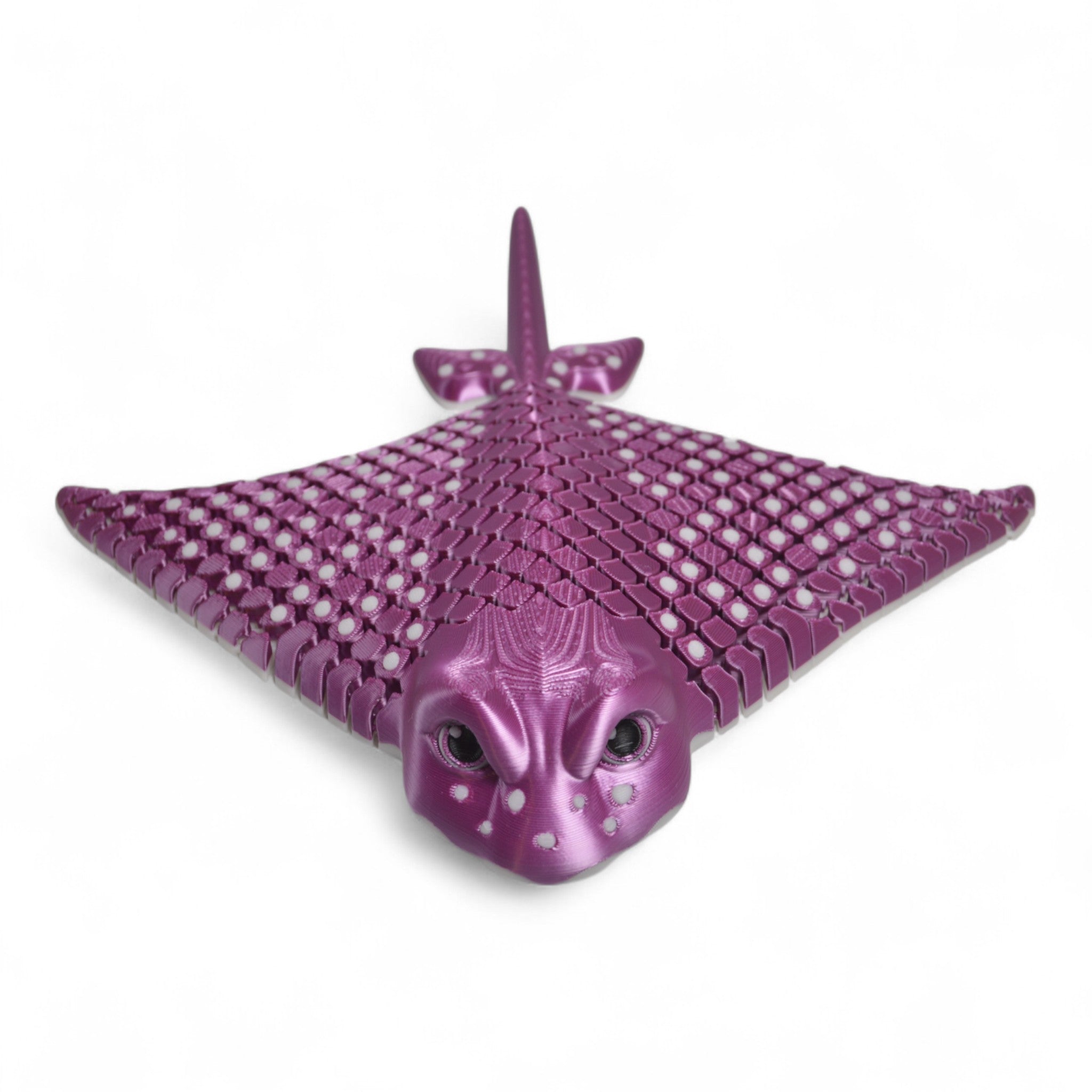 Magenta Eagle Ray vatoz oyuncak önden görünüm – çocuklar için eğlenceli figür