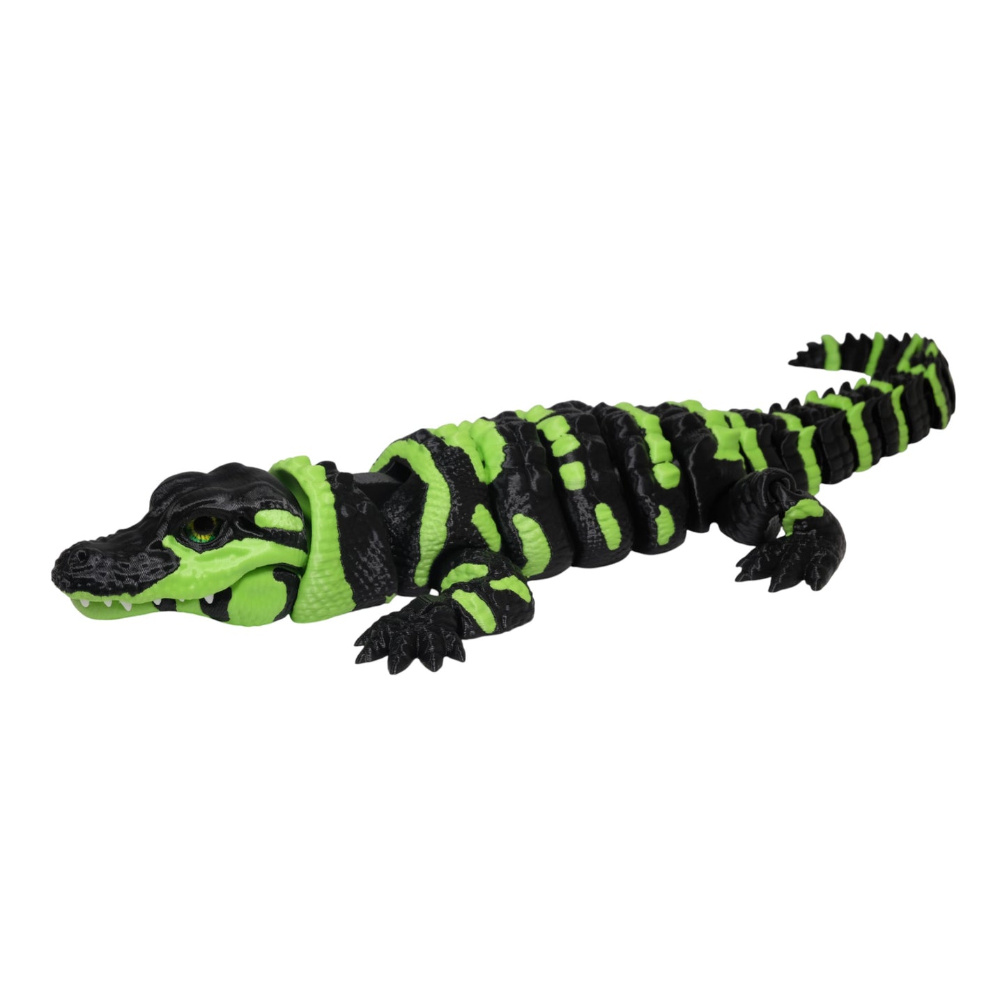 Çocuklar için eğitici sürüngen oyuncakları, hareketli ve güvenli Alligator timsah figürü.
