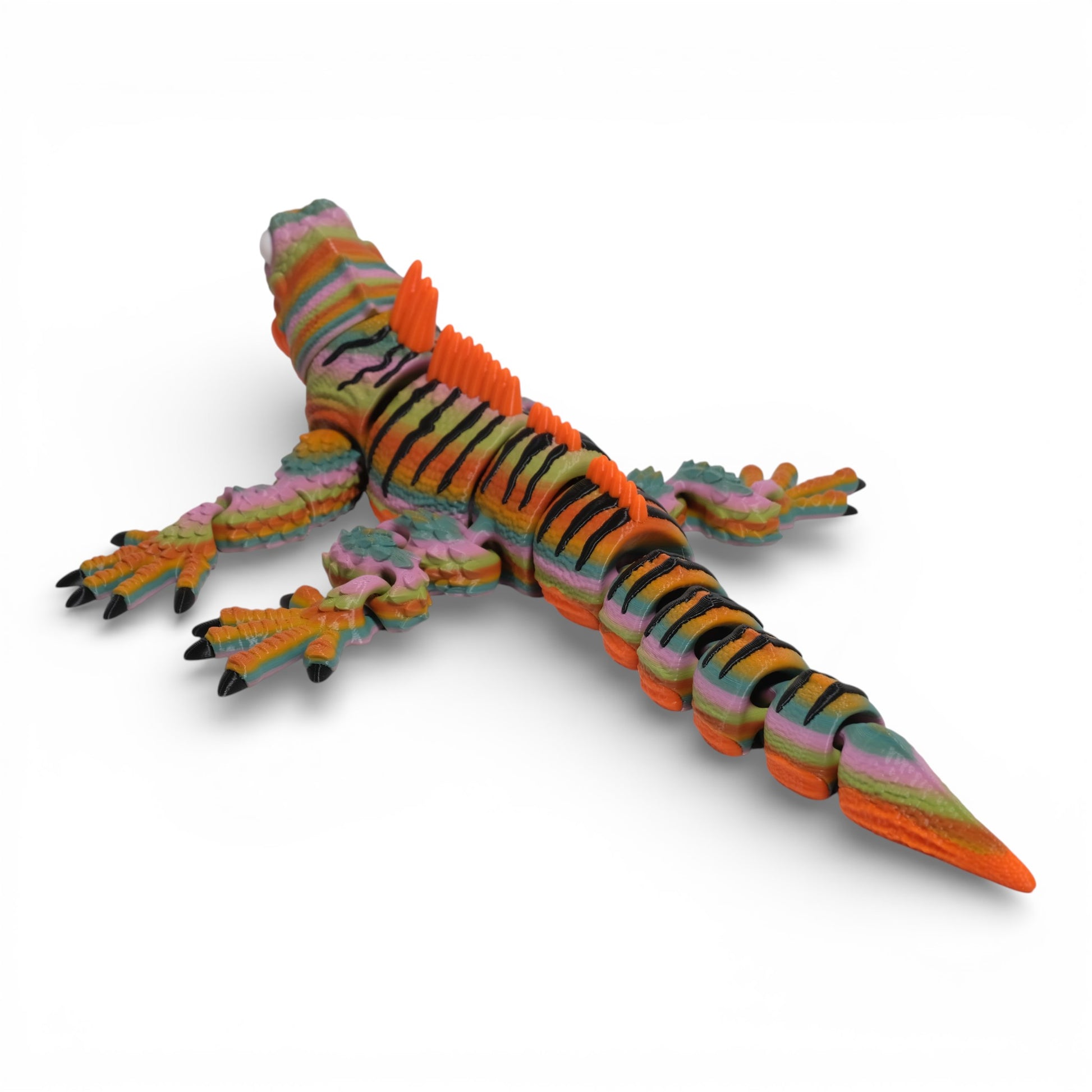 Hareketli sürüngen oyuncakları serisinden Scorchback İguana koleksiyon figürü.