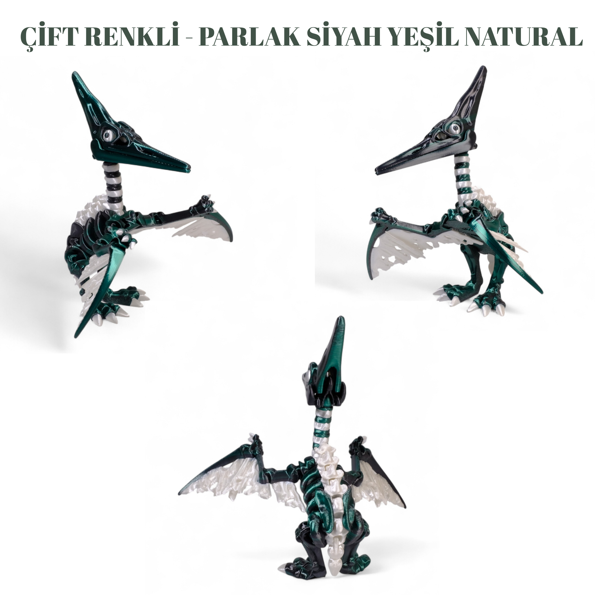 İskelet Pteranodon Figürü